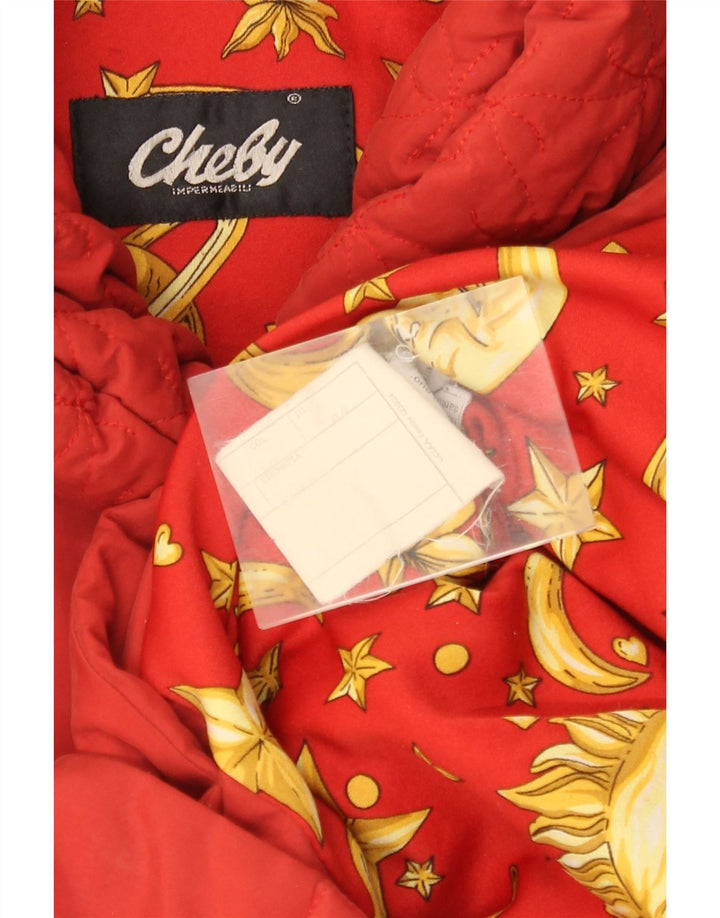 manteau rembourré femme vintage EU 44 XL Rouge