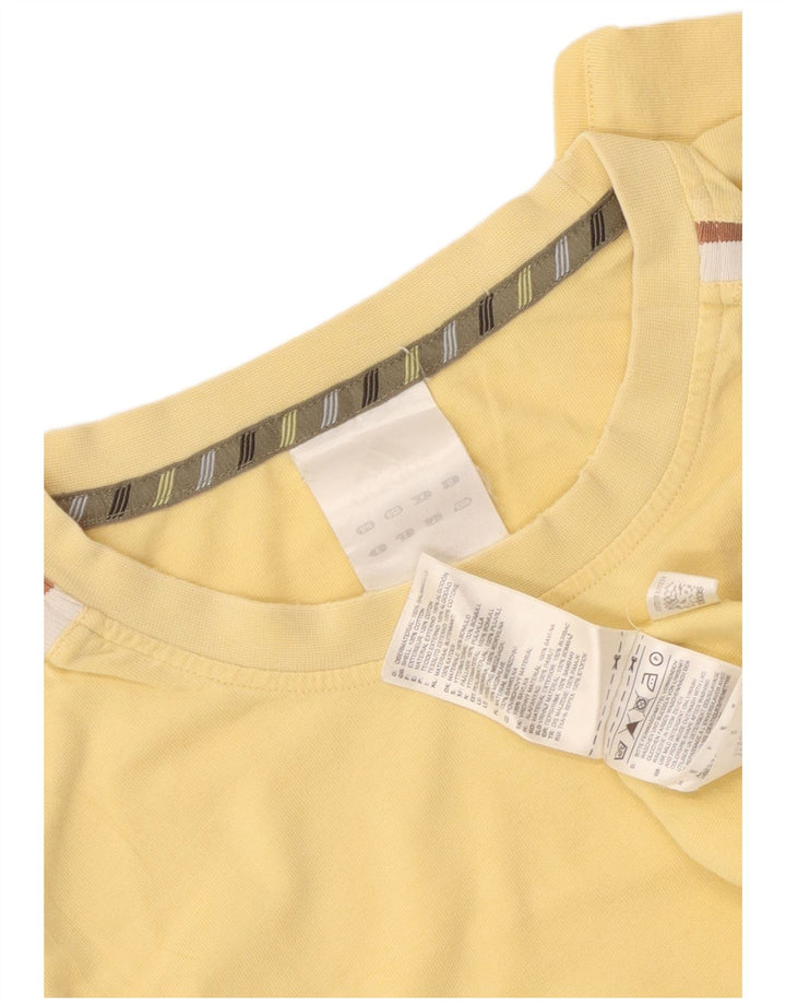 Adidas T-Shirt Homme Haut Large Jaune Coton