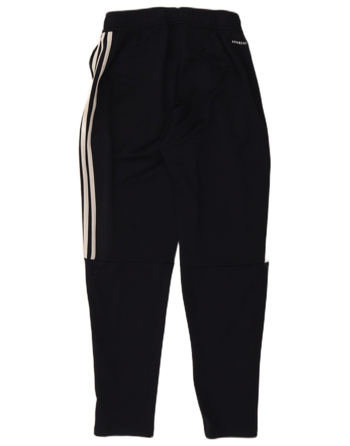 Adidas Pantalon de survêtement pour homme en polyester rayé bleu marine moyen