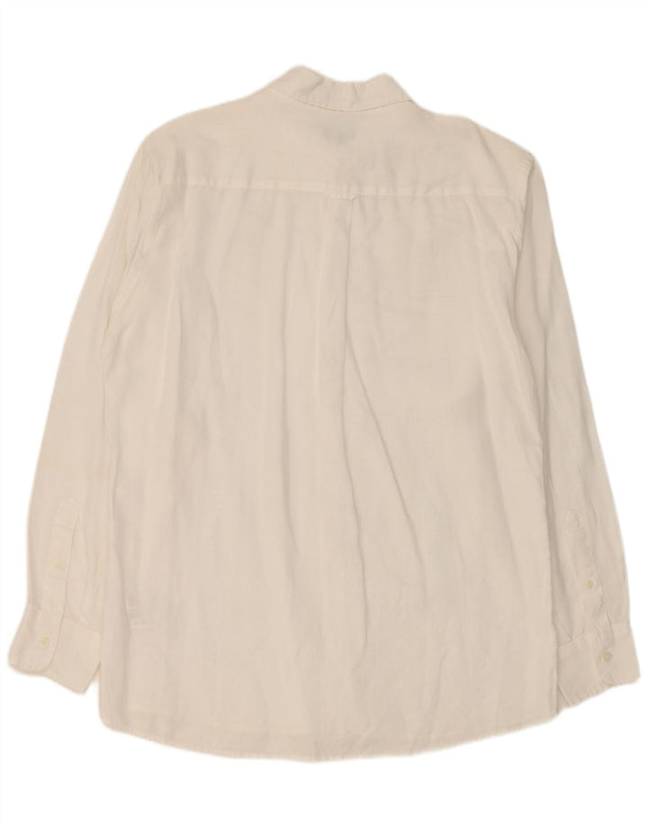 Jaeger Chemise Homme Lin Blanc Moyen
