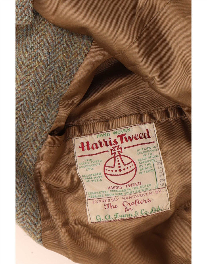 Dunn &Co Mens Harris Tweed UK 40 Large Marron Chevrons Laine Classique