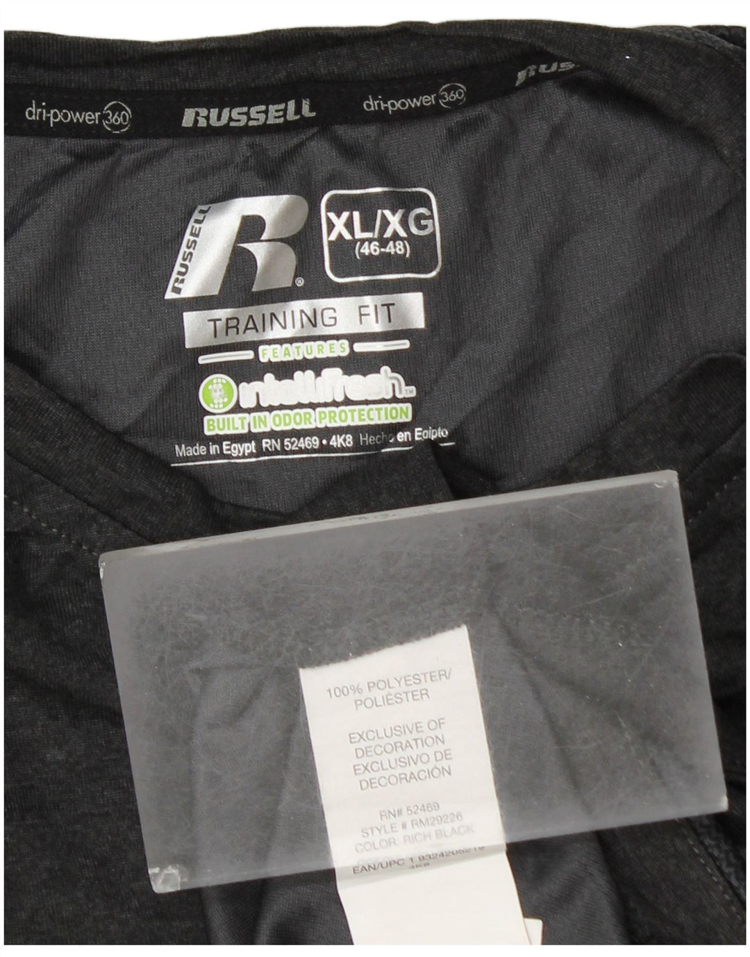 RUSSELL ATHLETIC Débardeur Dri-Power pour homme UK 46/48 XL Gris Polyester