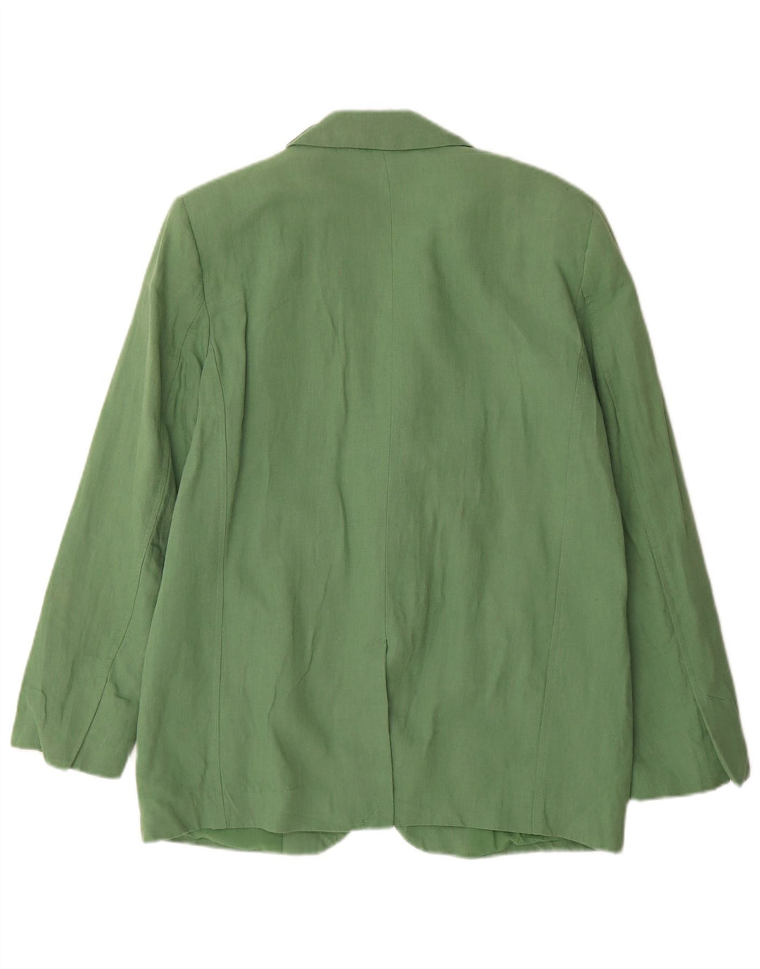 Zara Veste blazer surdimensionnée à 2 boutons pour femme UK 10 Petit lin vert