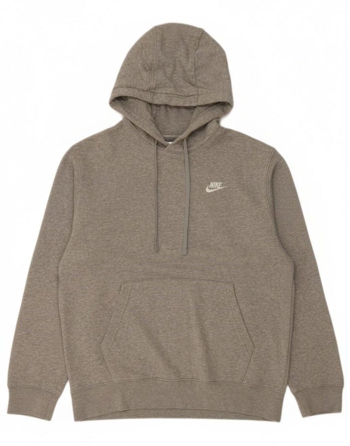 Nike Pull à capuche graphique en coton moucheté gris moyen pour homme