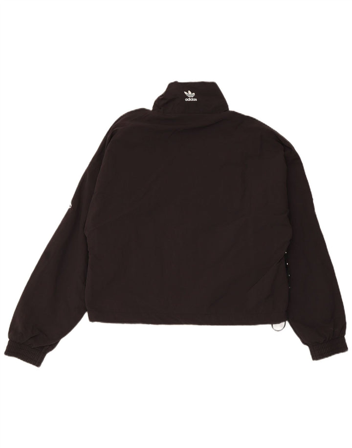 Adidas Veste de survêtement graphique pour femme UK 8 Small Noir Polyamide
