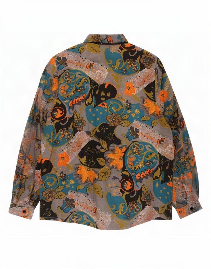 Primavera Firenze Chemisier pour femme UK 12 Medium Multicolore Floral