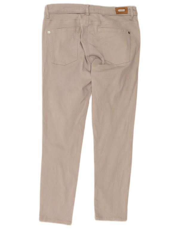 Zara Pantalon court slim pour femme EU 44 XL W34 L26 Beige