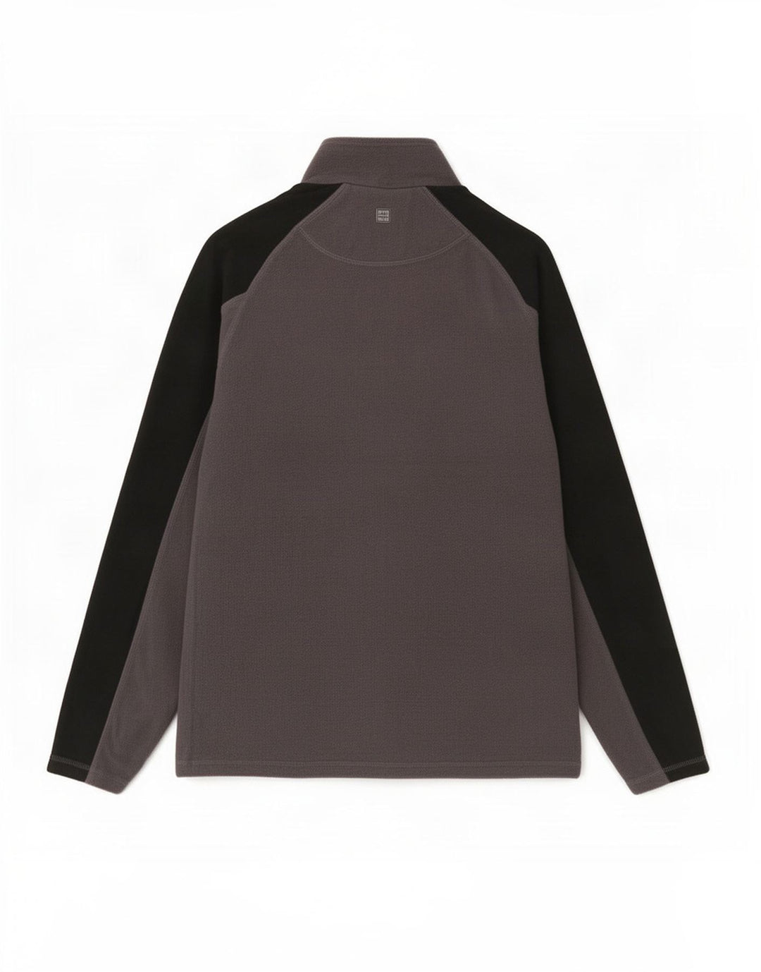 Mountain Warehouse Pull Polaire à Col Zippé Homme Gris Moyen Colorblock