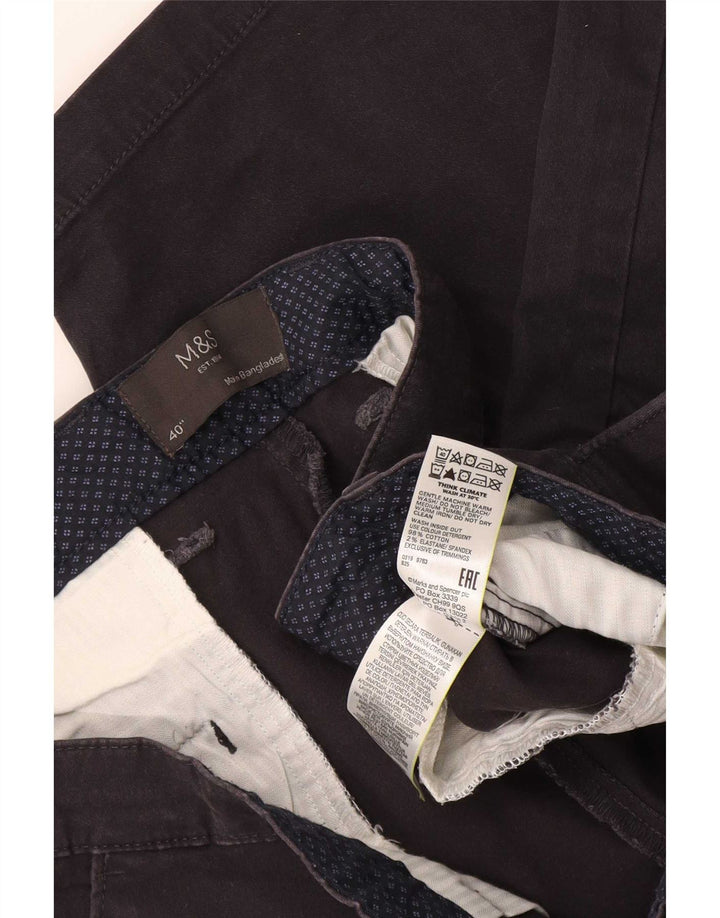 Marks & Spencer Short Chino Homme W40 XL Noir Coton