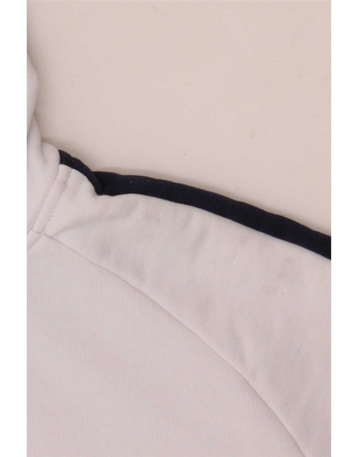 Fila Pull à Capuche Graphique Homme Blanc Moyen Coton Colorblock