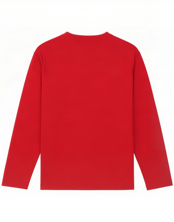 Champion Haut graphique pour hommes à manches longues en coton rouge