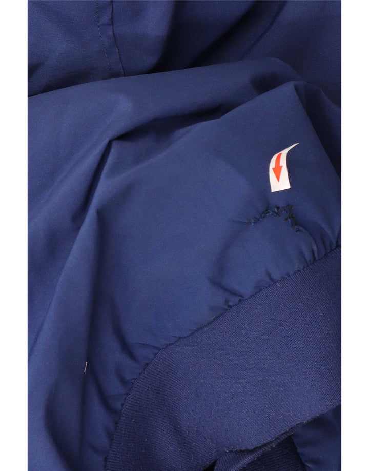 Michael Kors Veste bomber rembourrée à capuche pour homme UK 36 Petit Bleu Polyester