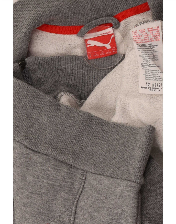 Puma Veste de Survêtement Homme Gris Moyen Coton