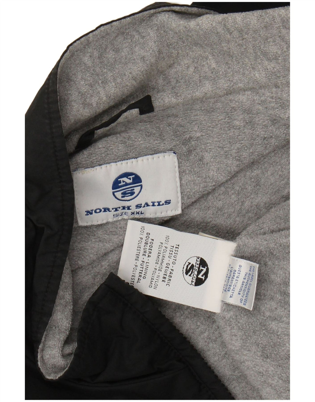 NORTH SAILS Veste Bomber Homme UK 44 2XL Noir Polyamide