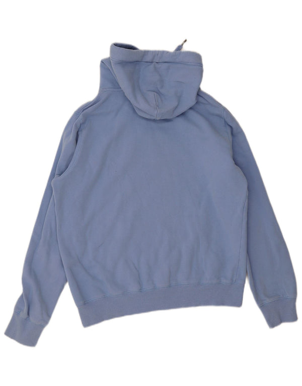 Jack Wills Pull à capuche graphique pour femme UK 12 Bleu moyen Coton