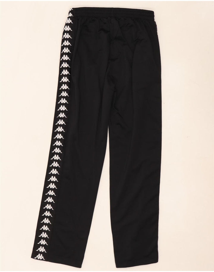 KAPPA Pantalon de Survêtement Graphique Homme Large Noir Polyester