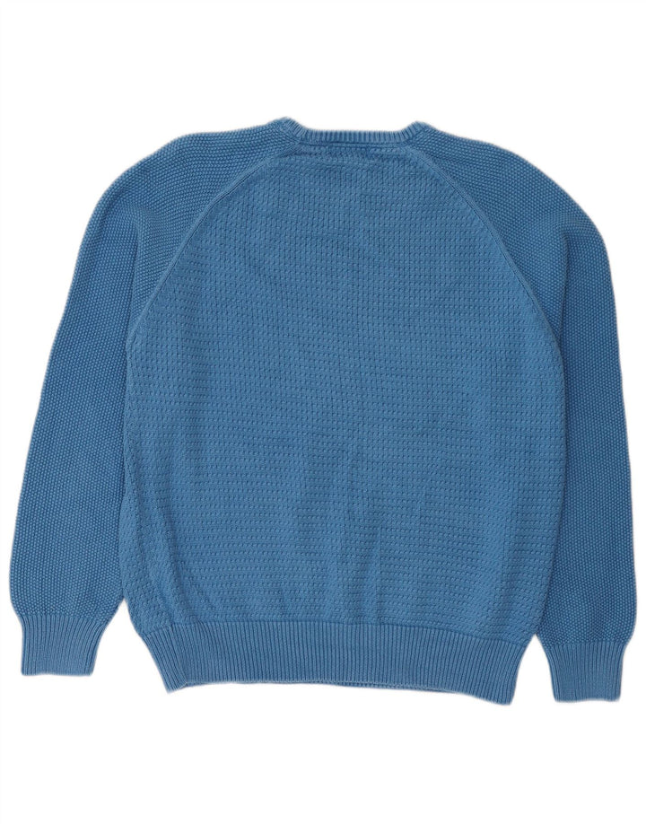 Marks & Spencer Pull à col rond coupe classique pour homme Bleu moyen