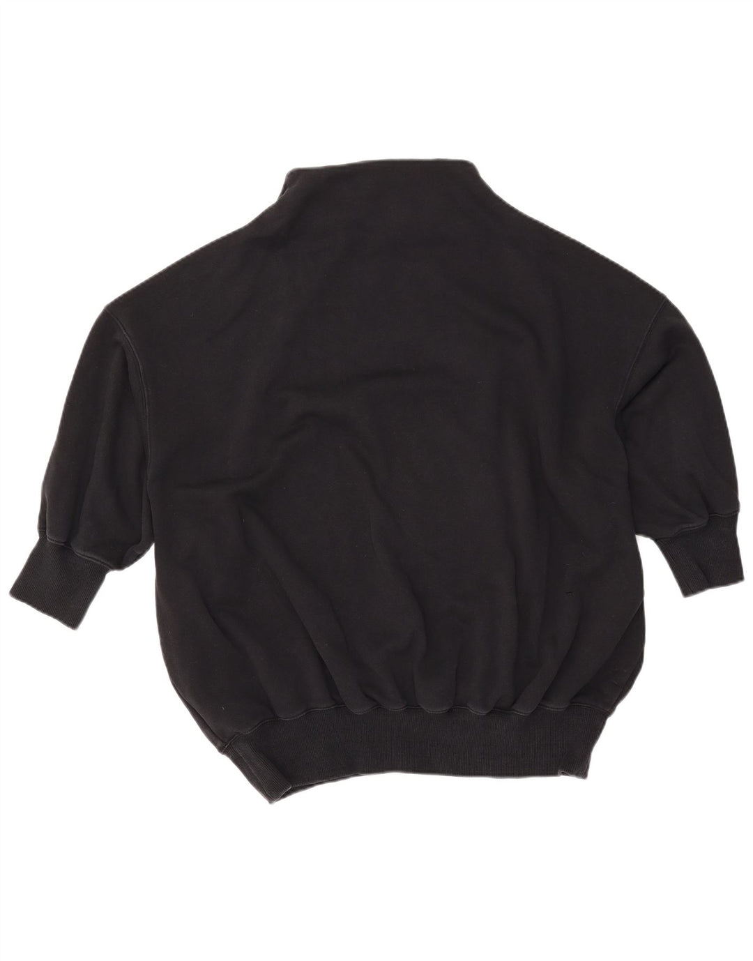 NIKE Sweat-shirt surdimensionné à manches 3/4 pour femme UK 10 Small Noir