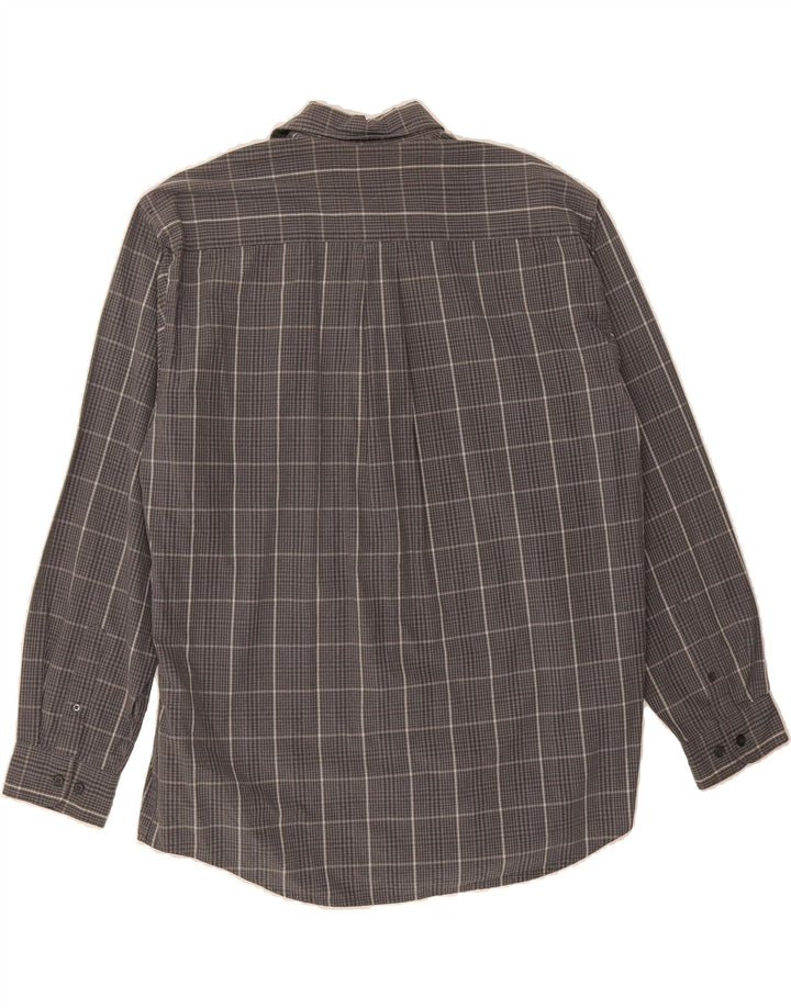 DOCKERS Mens Flannel Shirt Large Grey Check Cotton Vintage Dockers and Second-Hand Dockers from Messina Hembry 
