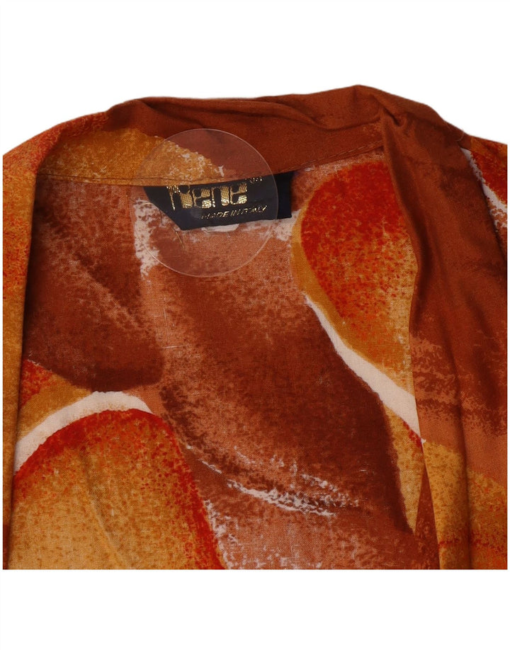 Rene Veste Blazer 1 Bouton Femme IT 44 Marron Moyen Floral