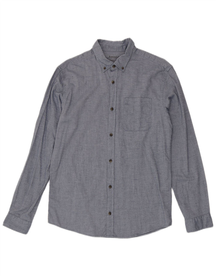 Jack & Jones Chemise en flanelle pour homme en coton à chevrons bleu grand