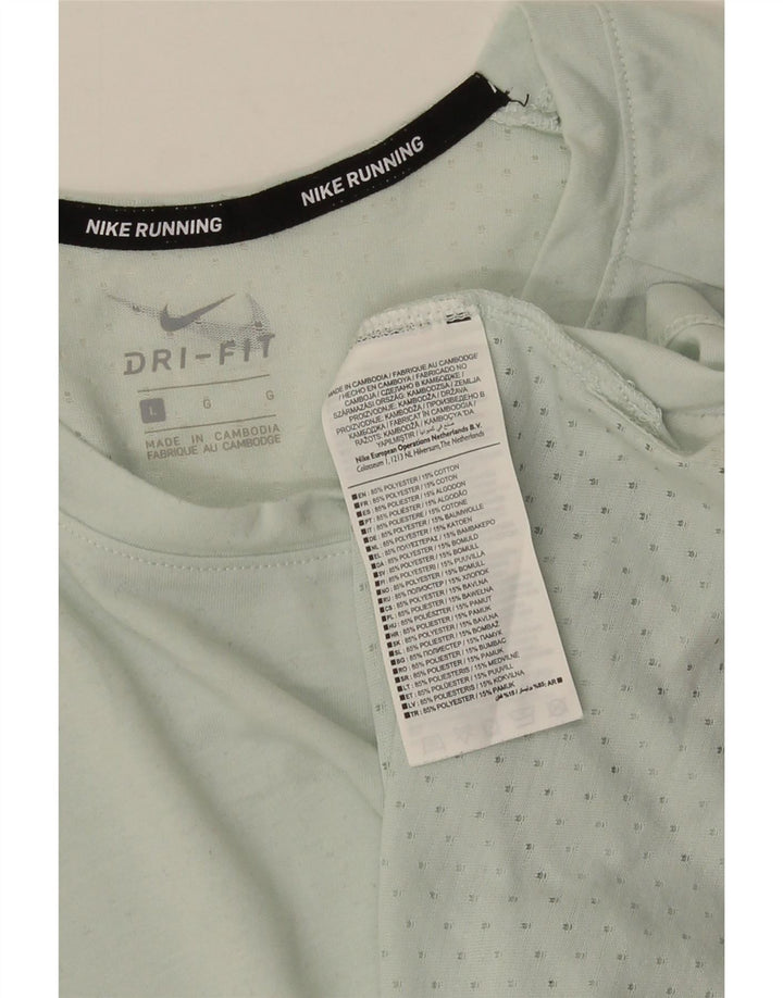 NIKE Hommes Dri Fit T-Shirt Haut Large Vert Polyester