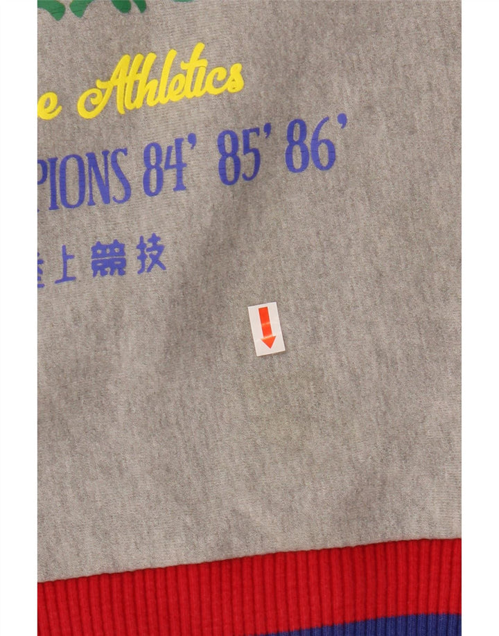 SUPERDRY Sweat-shirt graphique pour femme UK 8 Small Gris Colourblock