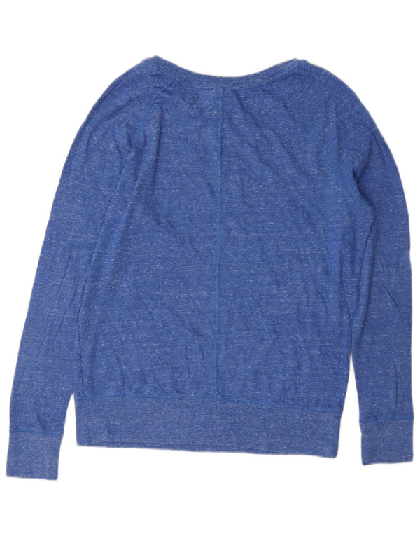 Nike Sweat-shirt pour femme en coton moucheté bleu moyen UK 44
