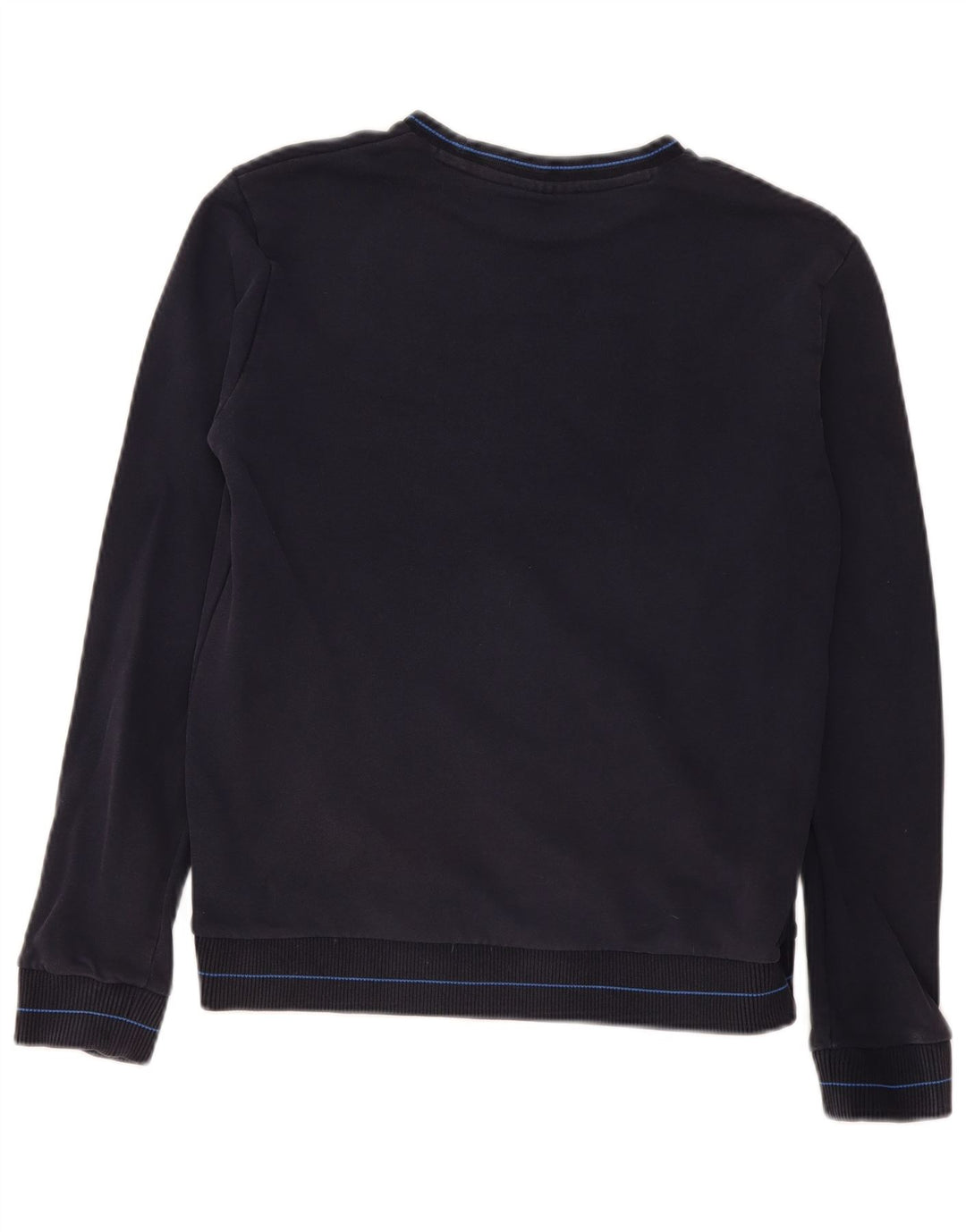 Hugo Boss Homme Sweatshirt Jumper Petit Bleu Marine Coton