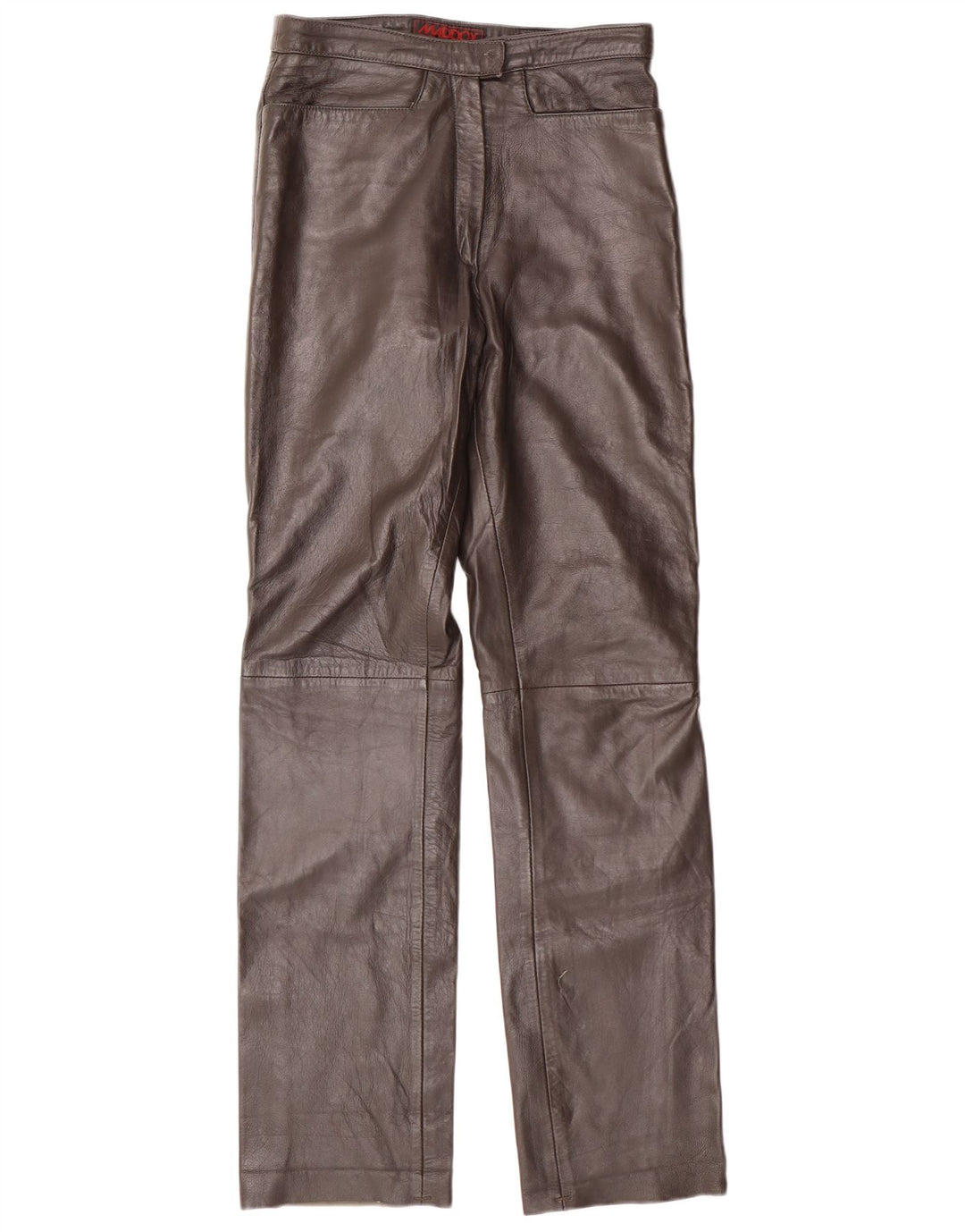 MADDOX Pantalon en cuir pour femme EU 36 Small W26 L32 Cuir marron