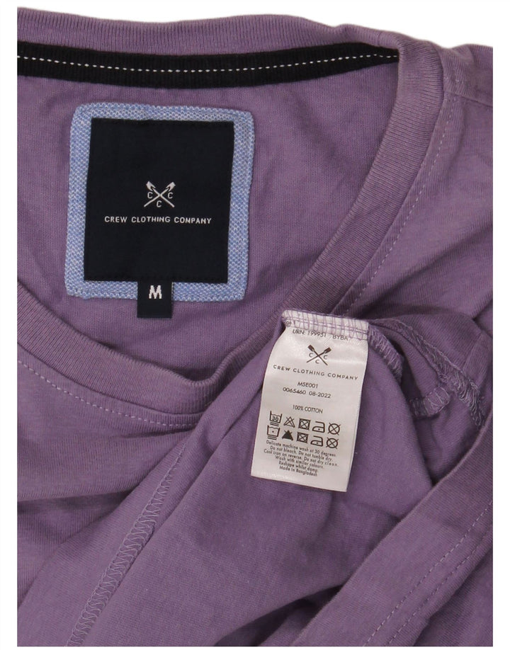 CREW CLOTHING T-Shirt Homme Haut Violet Moyen Coton