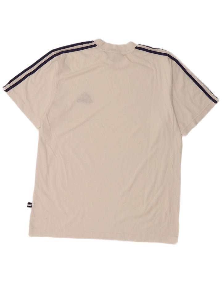 Adidas T-Shirt Top Garçon 15-16 ans Blanc Coton