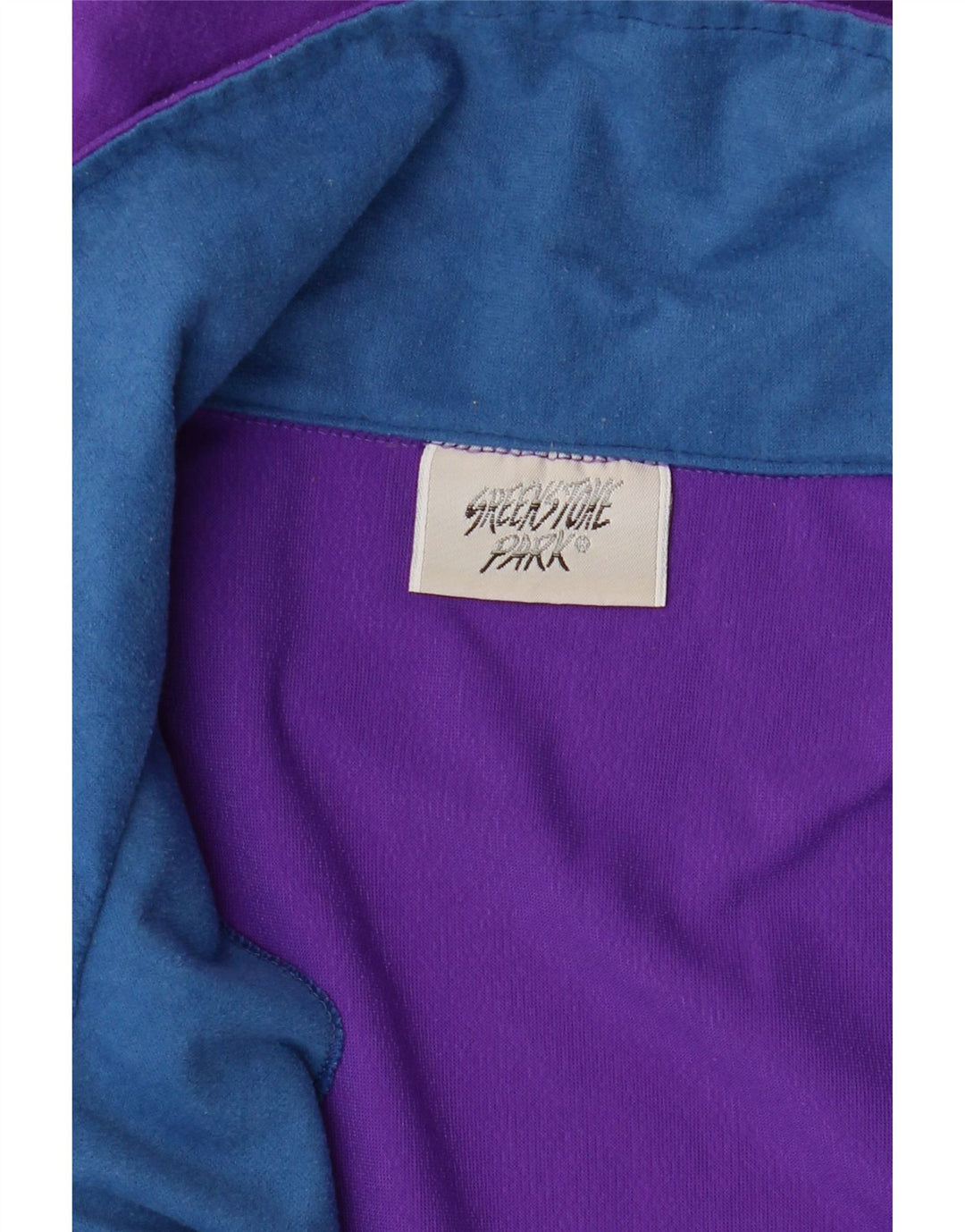 Greenstone Park Sweat-shirt à col zippé pour homme Violet moyen Colourblock