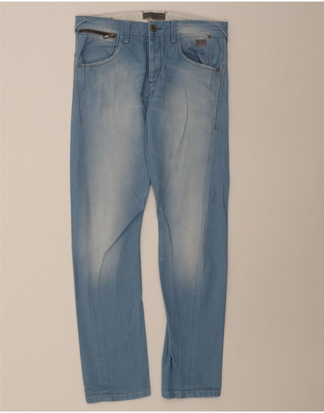 JACK & JONES Mens Slim Jeans W33 L34 Blue Cotton Vintage Jack & Jones and Second-Hand Jack & Jones from Messina Hembry 