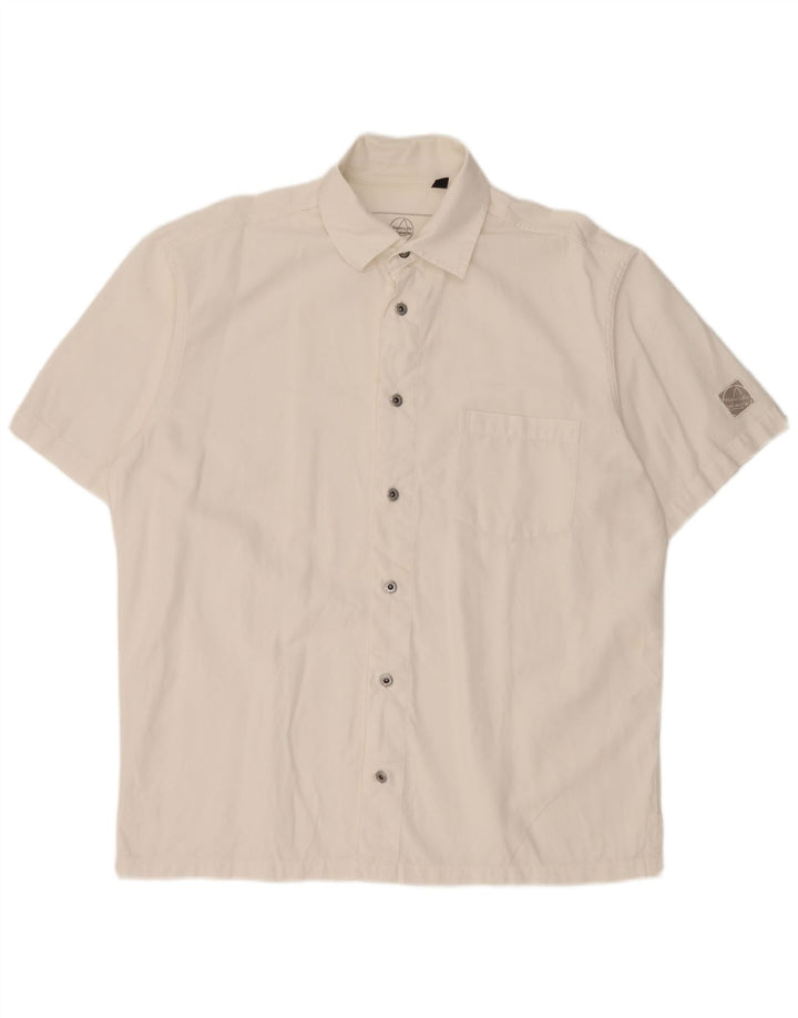 Murphy & Nye Chemise à manches courtes pour hommes Grand coton blanc