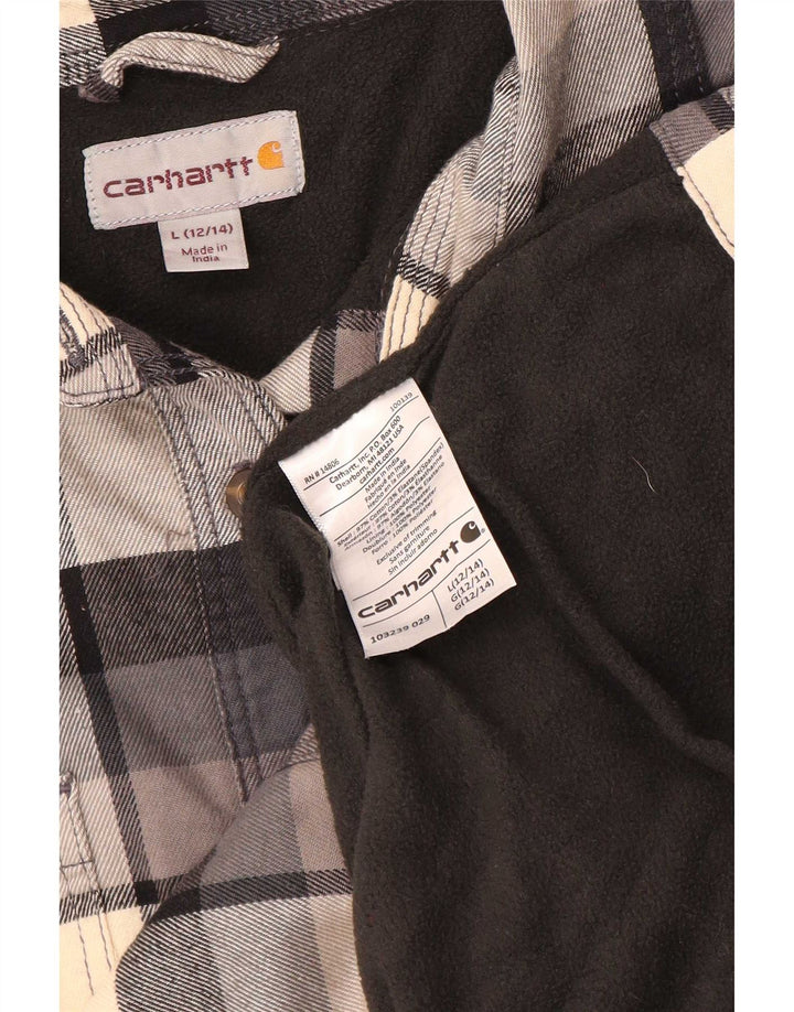 Carhartt Chemise en flanelle Lumberjack pour femme US 12/14 Grand carreaux multicolores