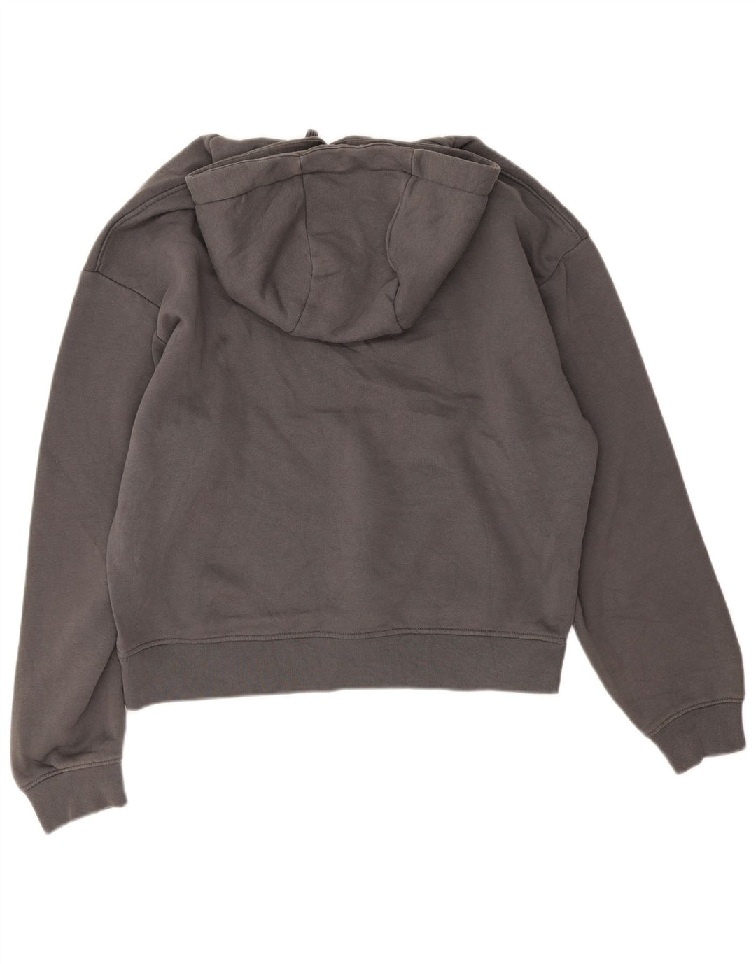 Zara Pull À Capuche Homme Gris Moyen Coton