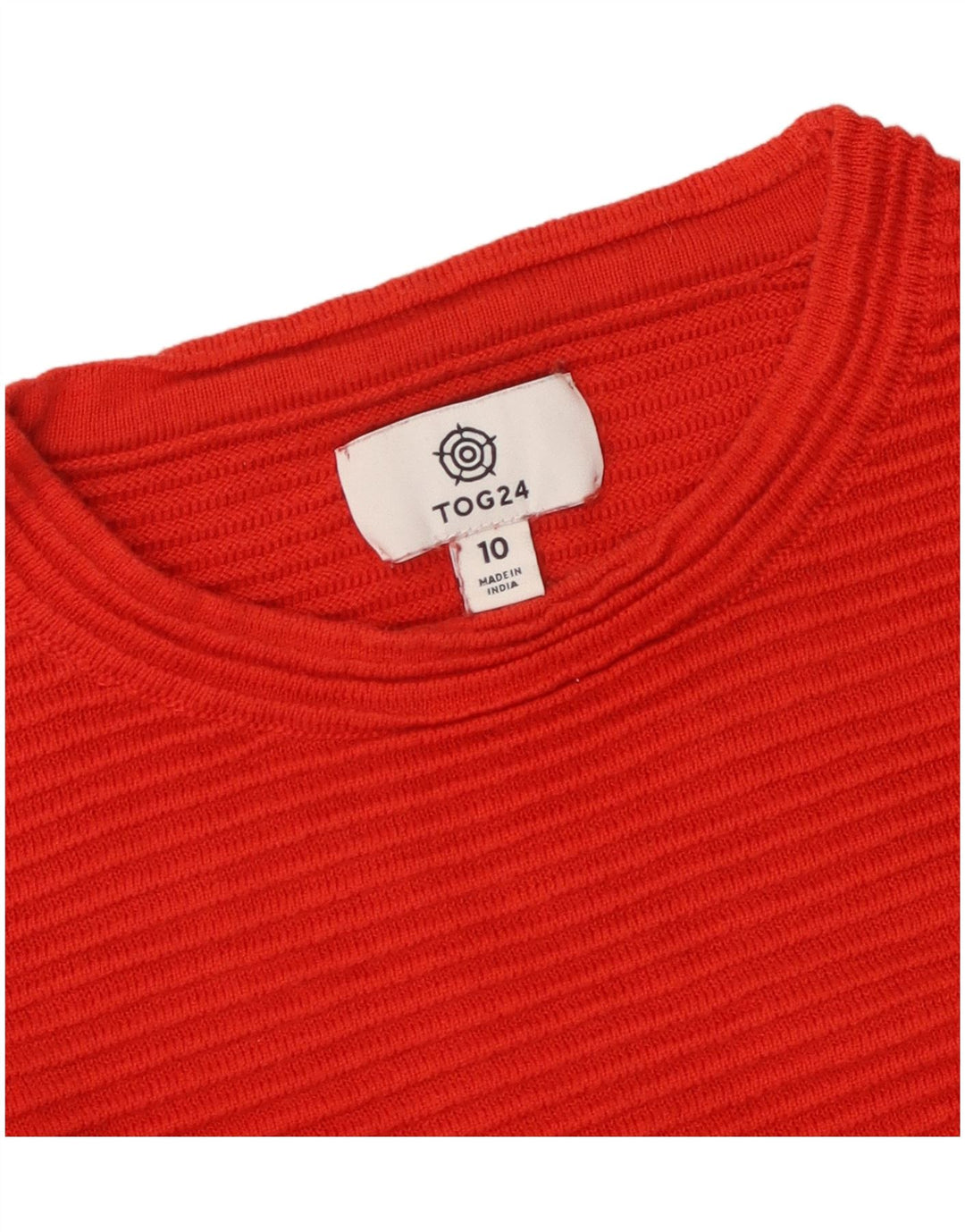 Tog 24 Pull ras du cou pour femme UK 10 Petit Rouge