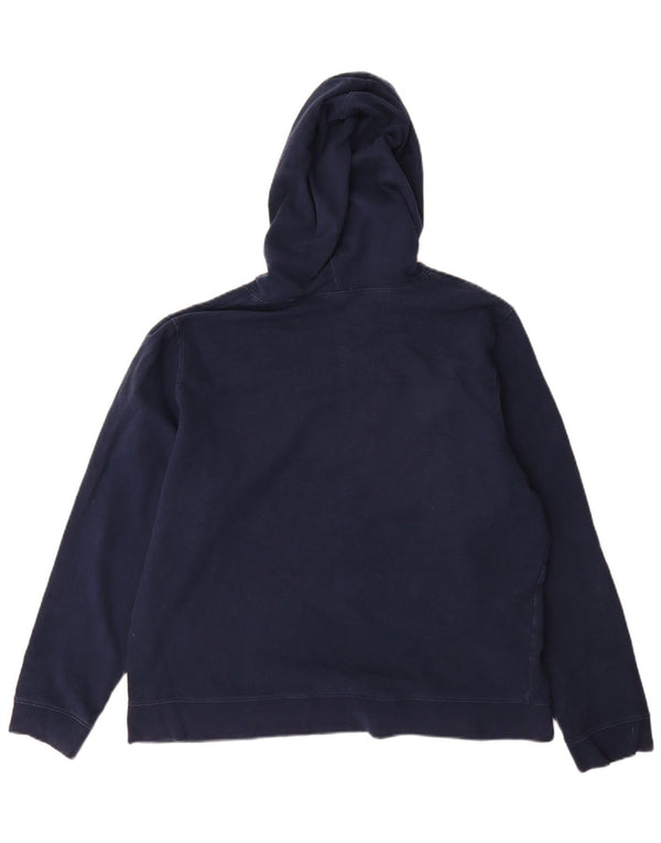 Gap Pull à capuche graphique pour femme UK 20 2XL Bleu marine Coton