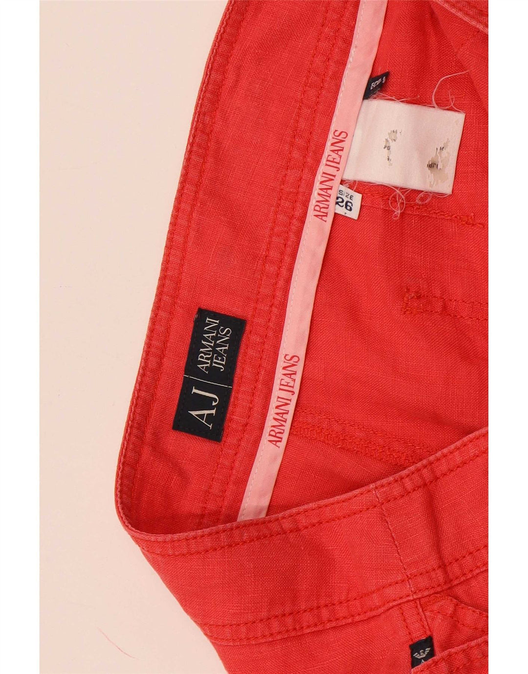 Armani Short Cargo Femme W26 Petit Rouge