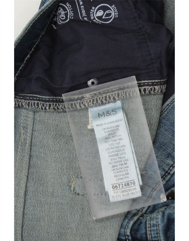 Marks & Spencer Jean Slim Homme W42 L29 Bleu Coton