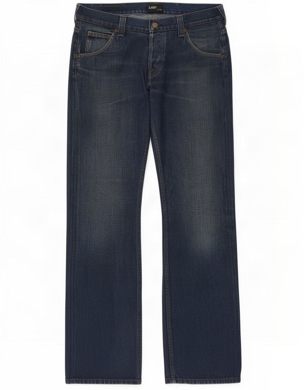 Lee Flint Jean Bootcut Coupe Régulière Homme W34 L34 Bleu Coton