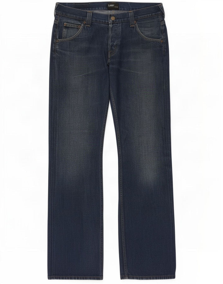 Lee Flint Jean Bootcut Coupe Régulière Homme W34 L34 Bleu Coton