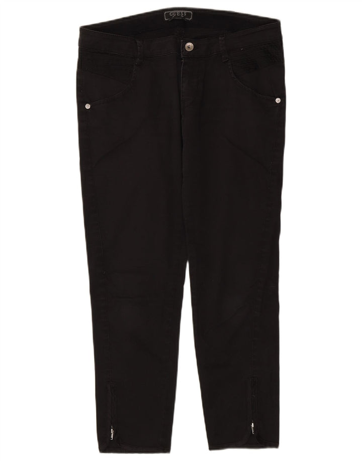 Guess Pantalon Court Femme W30 L25 Noir Coton