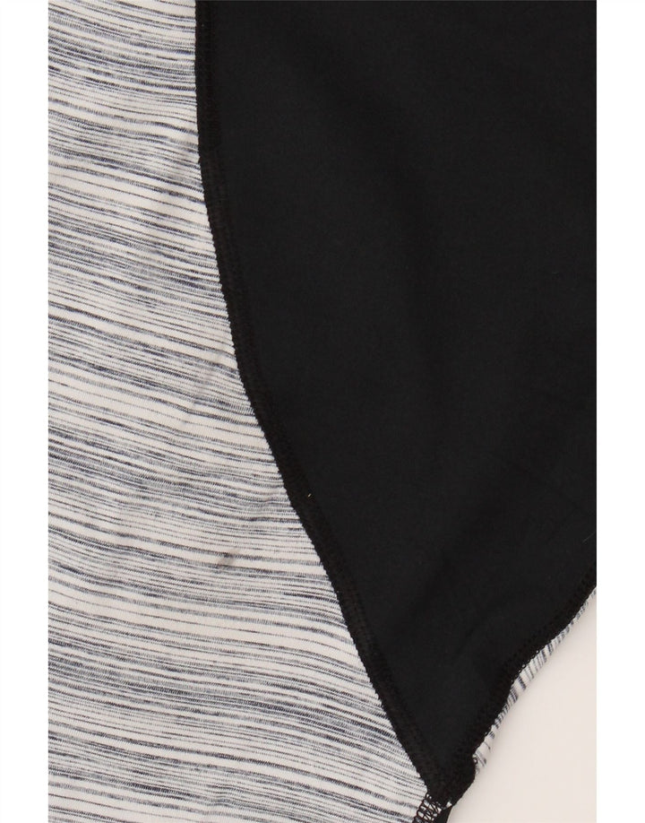 Champion Leggings Capri Femme UK 18 XL Noir Rayé Polyester