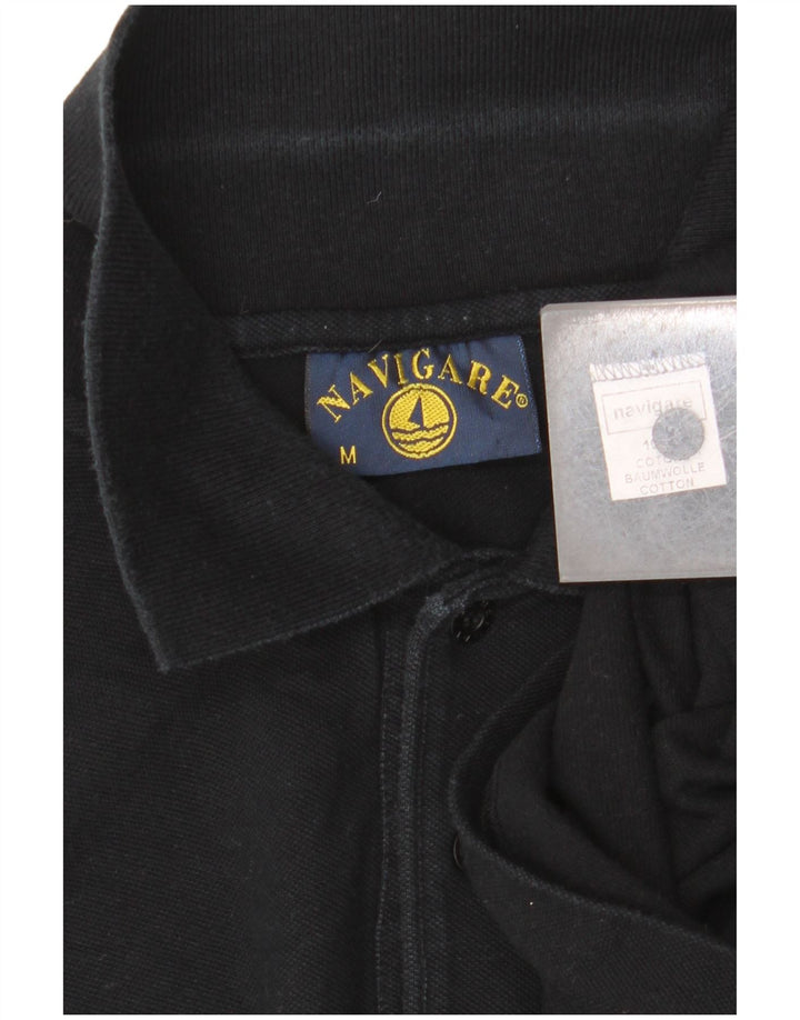 NAVIGARE Polo Homme Coton Noir Moyen
