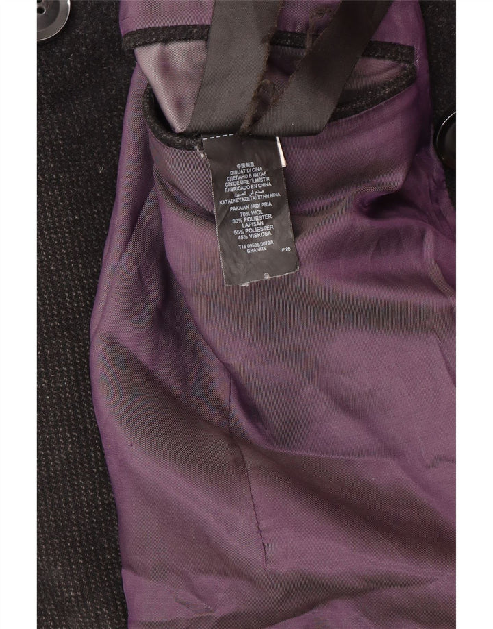 Marks & Spencer Caban pour homme UK 38 Laine noire moyenne