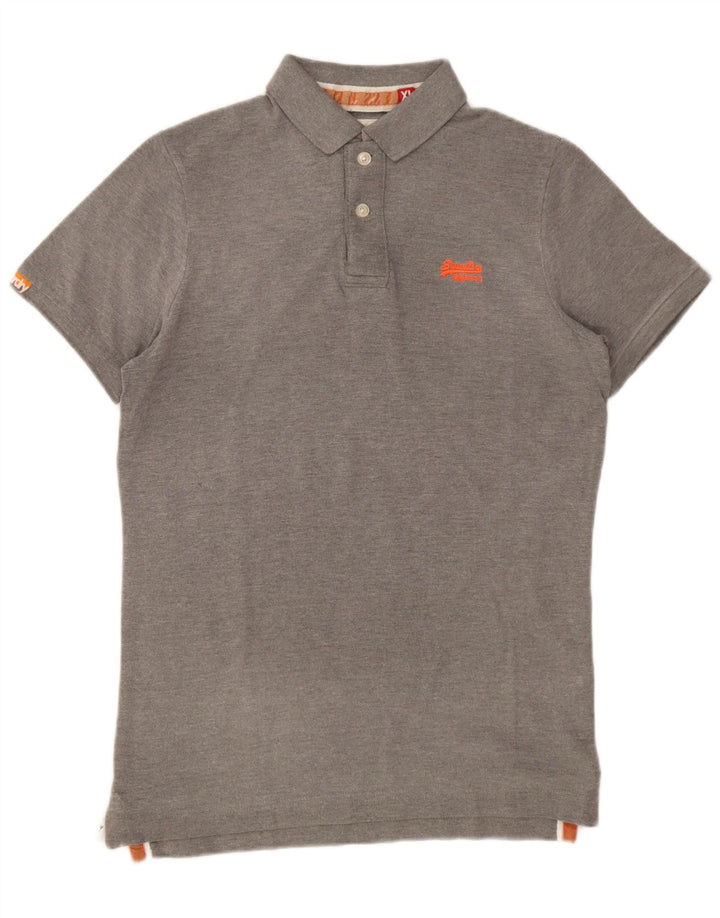 Superdry Polo XL Gris Coton Homme