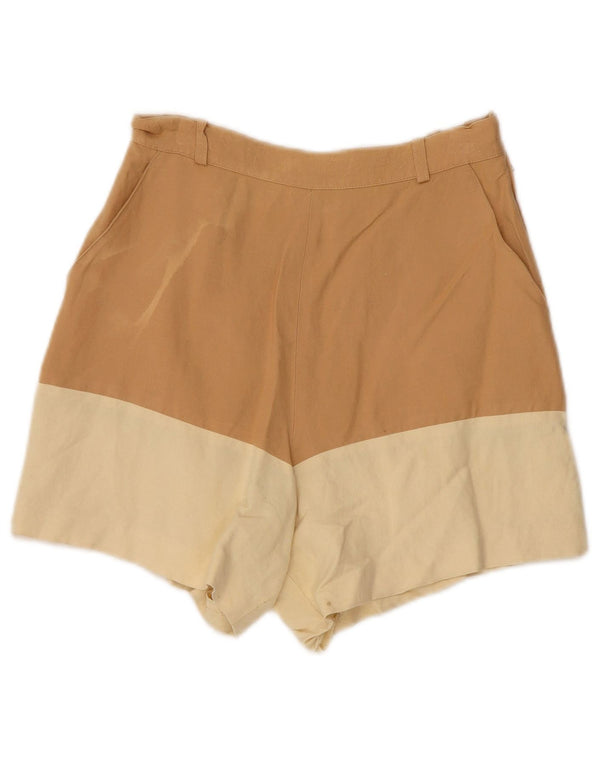 Max & Co. Short décontracté taille haute pour femme UK 10 Small W24 Marron Colourblock