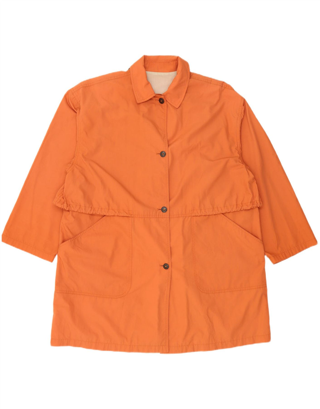 imperméable femme vintage UK 18 XL Orange Polyester